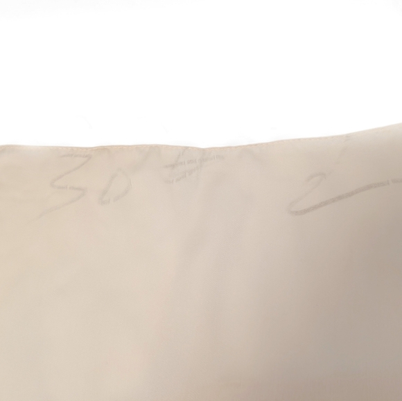 VINTAGE XL Cream Chiffon Shawl Scarf Pareo Wrap Flowing Oversized - Picture 12 of 13